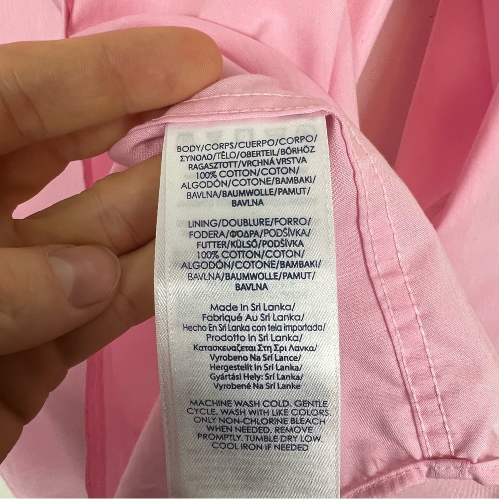 Chaps No Iron Cotton Pink Button Down Shirt Size XL Mens Casual Easter - Picture 5 of 6